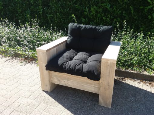 Heerlijke loungestoel van steigerhout gemaakt door Bsmart steigerhout